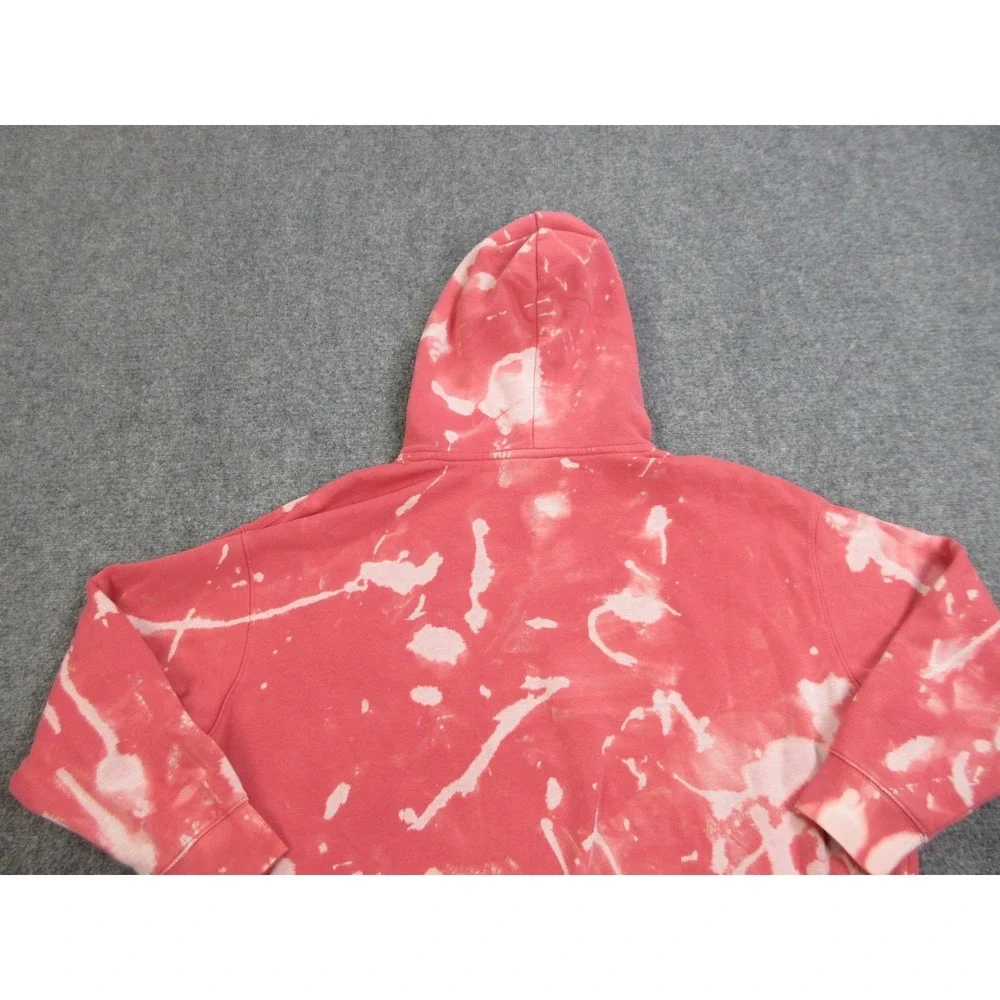Nike Hoodie Womens Large‎ Pink White Tie Dye Center Swoosh Logo DJ7668-622